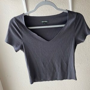 Ribbed crop t-shirt